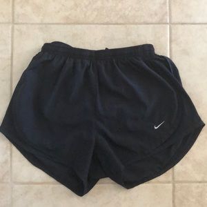 All black Nike shorts